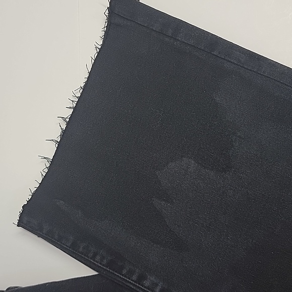 PISTOLA NWT RAVEN HIGH RISE CROP BOOT FRAYED BLACK JEANS SZ 27 - Picture 2 of 13